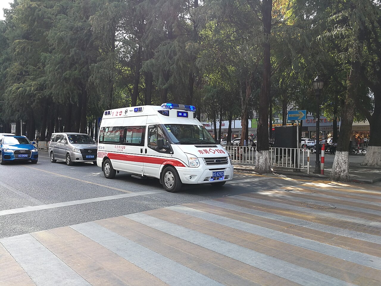 Ambulance of a hospital in Dongguan, China