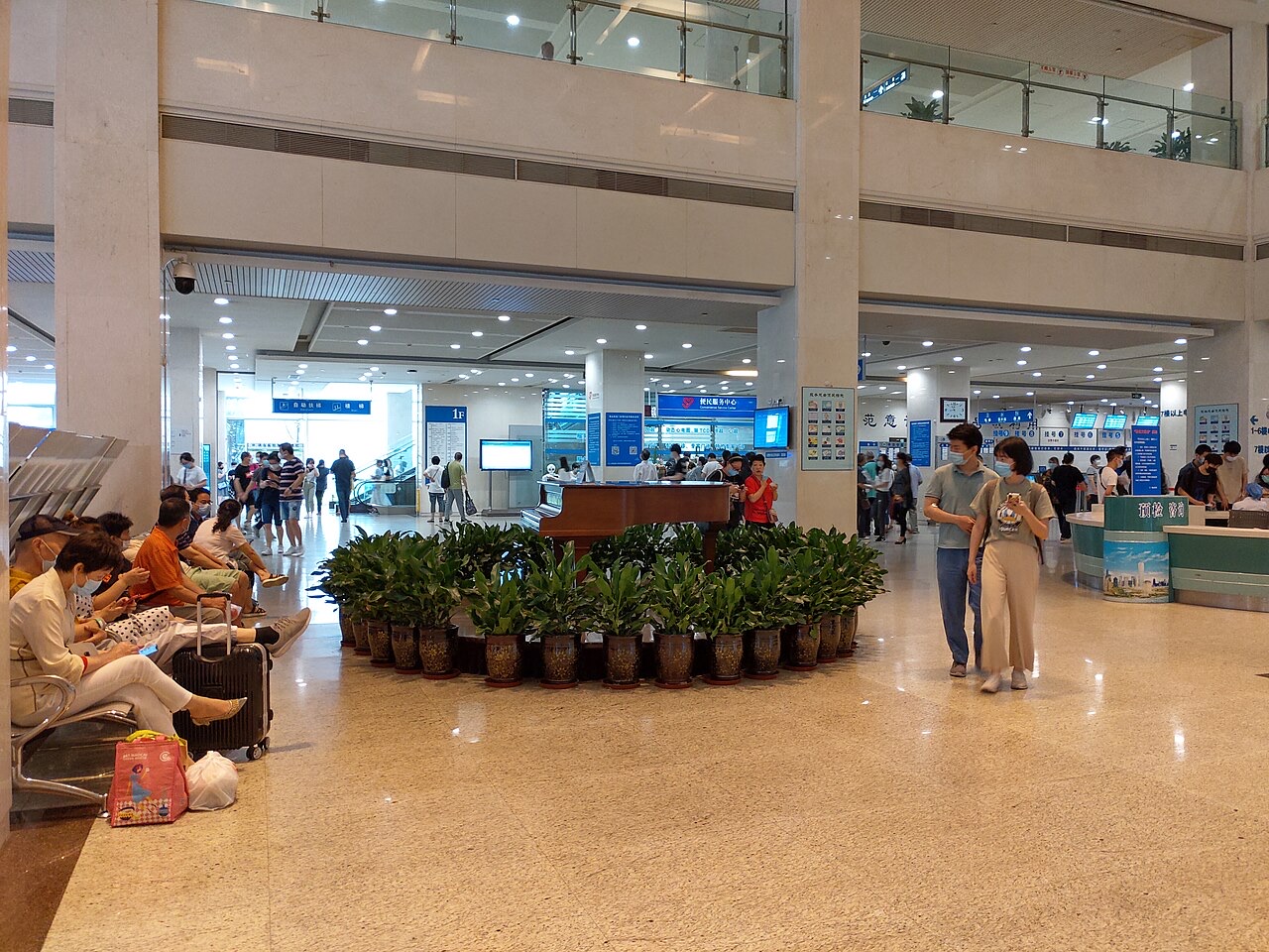 Outpatient lobby of Ruijin Hospital in Shanghai