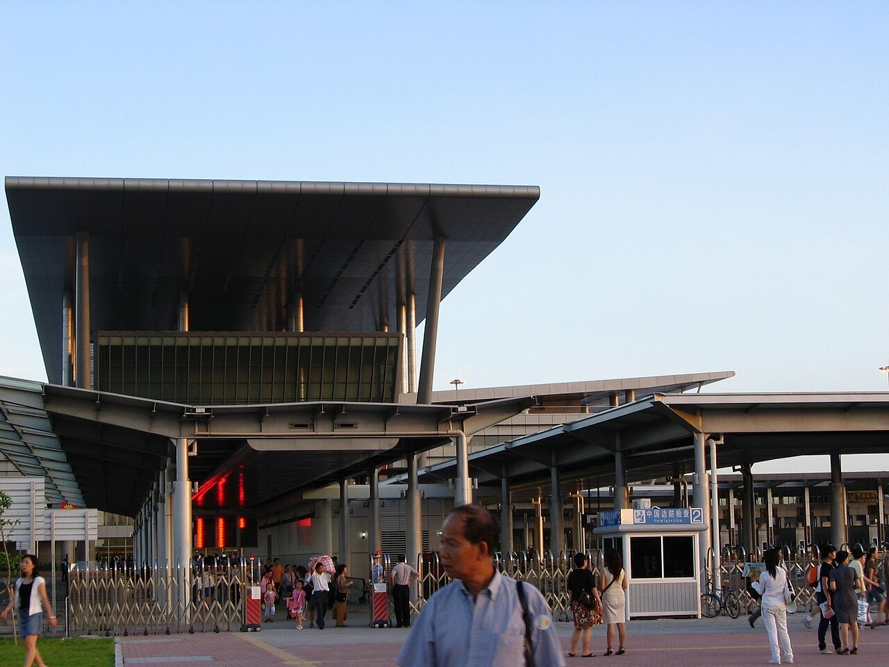 Exterior of the Shenzhen Bay Port passenger terminal