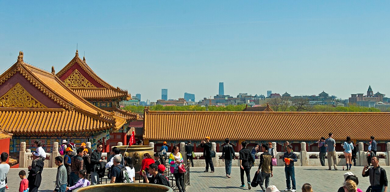 Eastern Beijing skyline seen from the Forbidden City