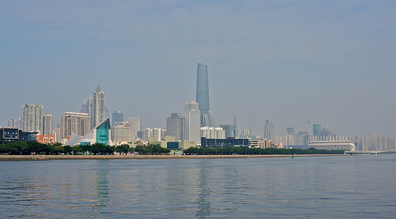 Guangzhou skyline with high-rise towers