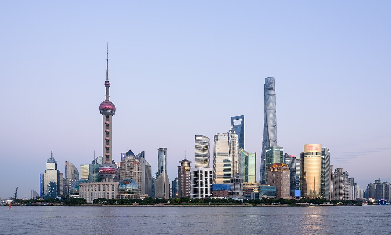 Pudong skyline in Shanghai